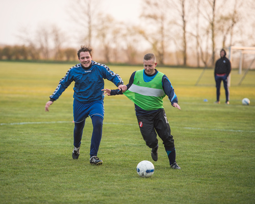 Humøret er intakt hos JIK Jægerspris fodbold, jægerspris sport, hornsherred fodbold